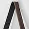 33" Metal & Wood Round Hanging Wall Shelf With Strap